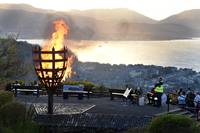 Beacon on Lyle Hill, Greenock to mark HM The Queen's 90th birthday
